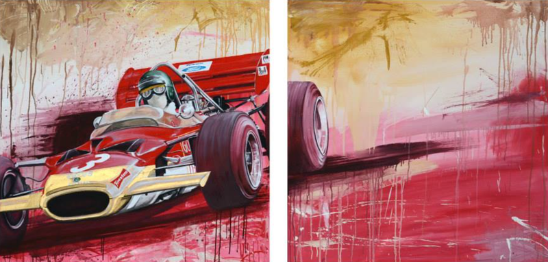 Illustration for article titled The most iconic race cars in history captured in beautiful paintings